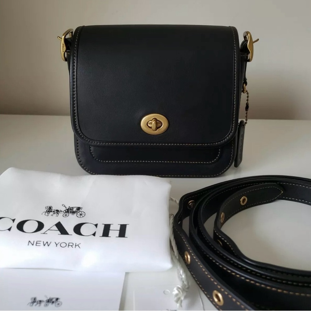 Coach Small Mini Rambler Glovetanned Leather Messenger Bag - Picture 7 of 10